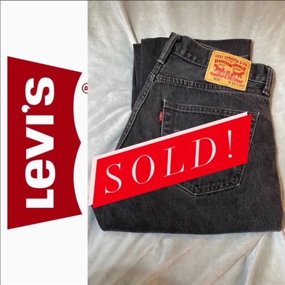 Levi Men’s Black Jeans - Picture 1 of 8
